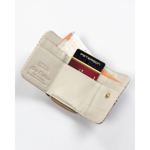 Mały portfel damski wykonany ze skóry naturalnej ze wzorem imitującym skórę węża - Peterson