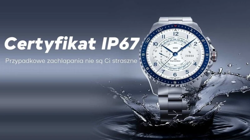 Smartwatch Męski GRAVITY GT16-2 Black / Czarna Bransoleta