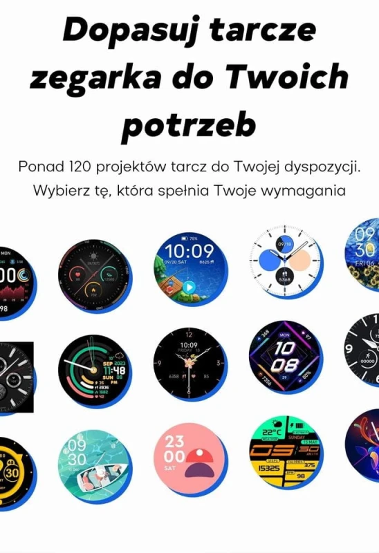Smartwatch Damski GRAVITY GT12-2 Granatowy Pasek Silikonowy + Czarna Bransoleta