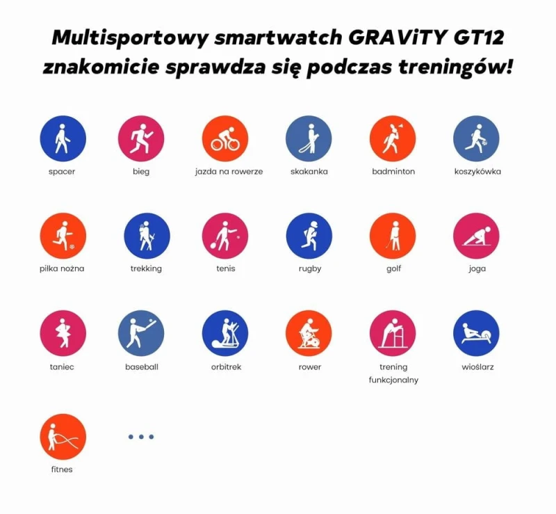 Smartwatch Damski GRAVITY GT12-7 Czarny Pasek Silikonowy + Srebrna Bransoleta