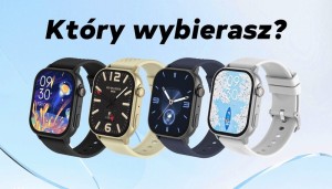 Smartwatch Damski GRAVITY GT15-11 Granatowy Pasek Silikonowy + Złota Bransoleta