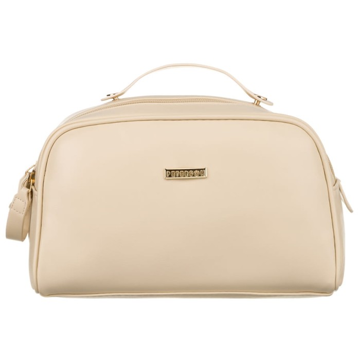 Minimalistyczna kosmetyczka podróżna z zapięciem na suwak i magnes - Peterson