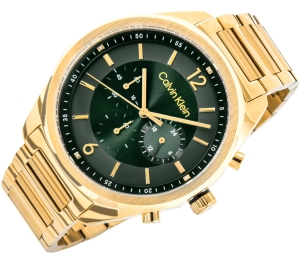 Bok koperty zegarka Calvin Klein CK Force 25200266 – złota obudowa i koronka.
