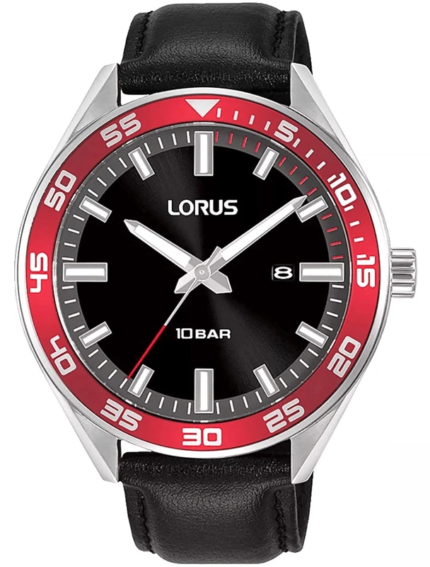 Zegarek męski LORUS RH941NX9 – elegancki model na czarnym tle.