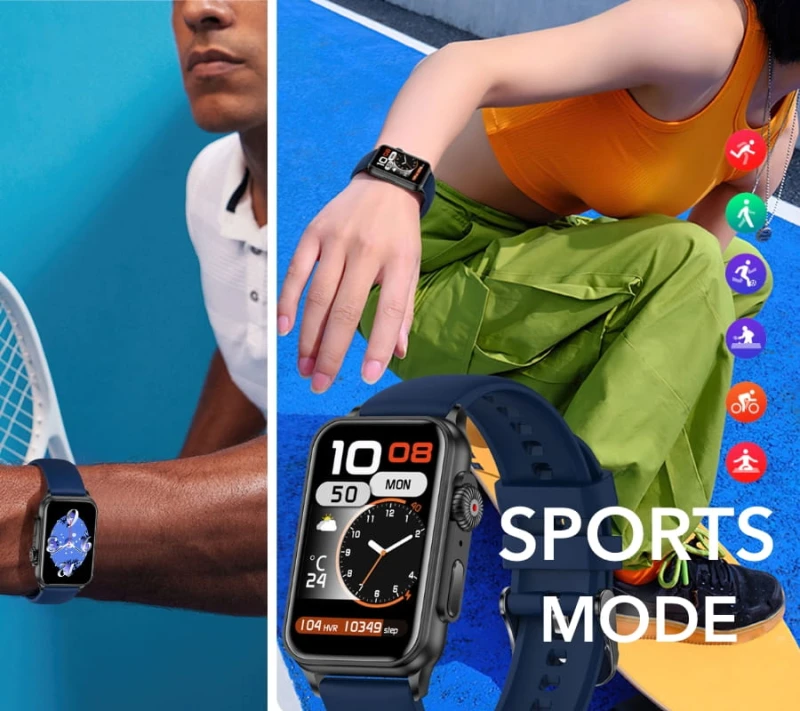Smartwatch Damski RUBICON RNCF06 Black/Dark Blue SMARUB220