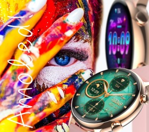 Smartwatch Damski RUBICON RNCF09 Rose Gold/Pink SMARUB234