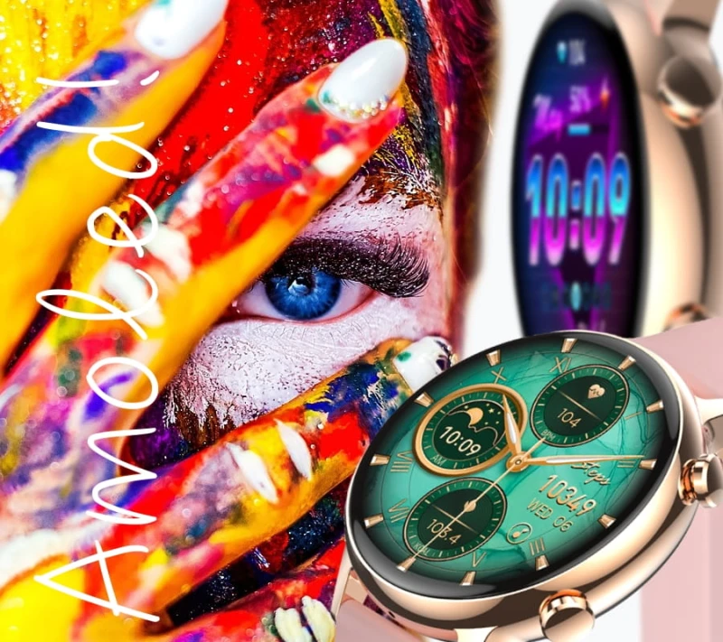 Smartwatch Damski RUBICON RNCF09 Rose Gold/Pink SMARUB234