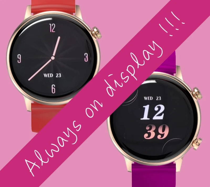 Smartwatch Damski RUBICON RNCF09 Rose Gold/Pink SMARUB234