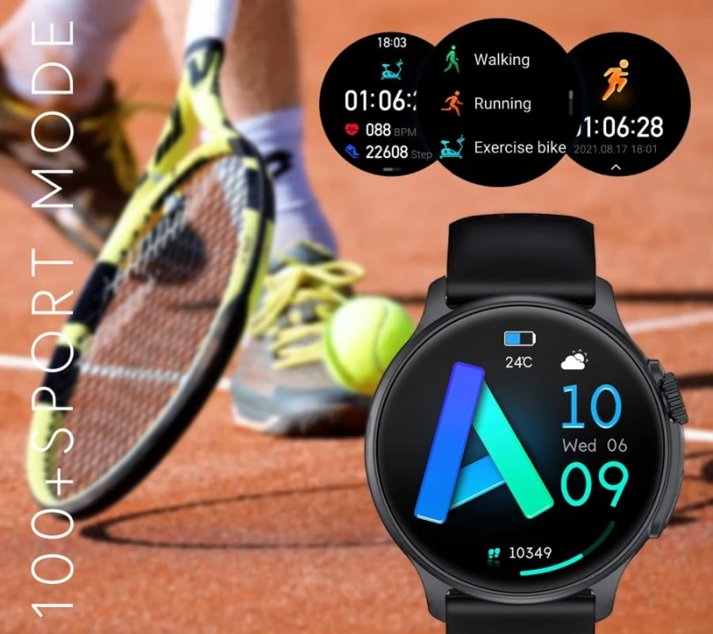 Smartwatch Męski RUBICON RNCF12 Tytan/Orange SMARUB245