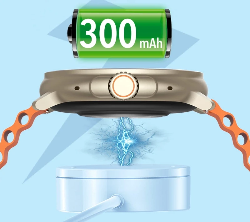 Smartwatch RUBICON RNCF15 Tytan/Black SMARUB259