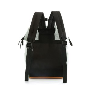 Miętowy, pojemny plecak damski zawieszony na regulowanych szelkach - Himawari