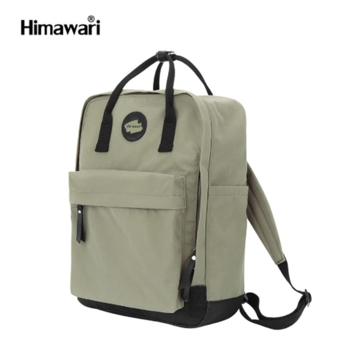 Praktyczny plecak damski w zielonym kolorze zamykany suwakiem - Himawari