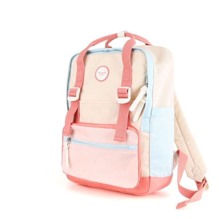 Wielokolorowy miejski plecak damski zamykany na suwak - Himawari