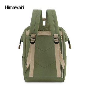 Zielony, pojemny plecak na laptopa z portem USB - Himawari