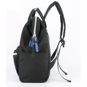 Miejski, czarny plecak zawieszony na regulowanych szelkach - Himawari