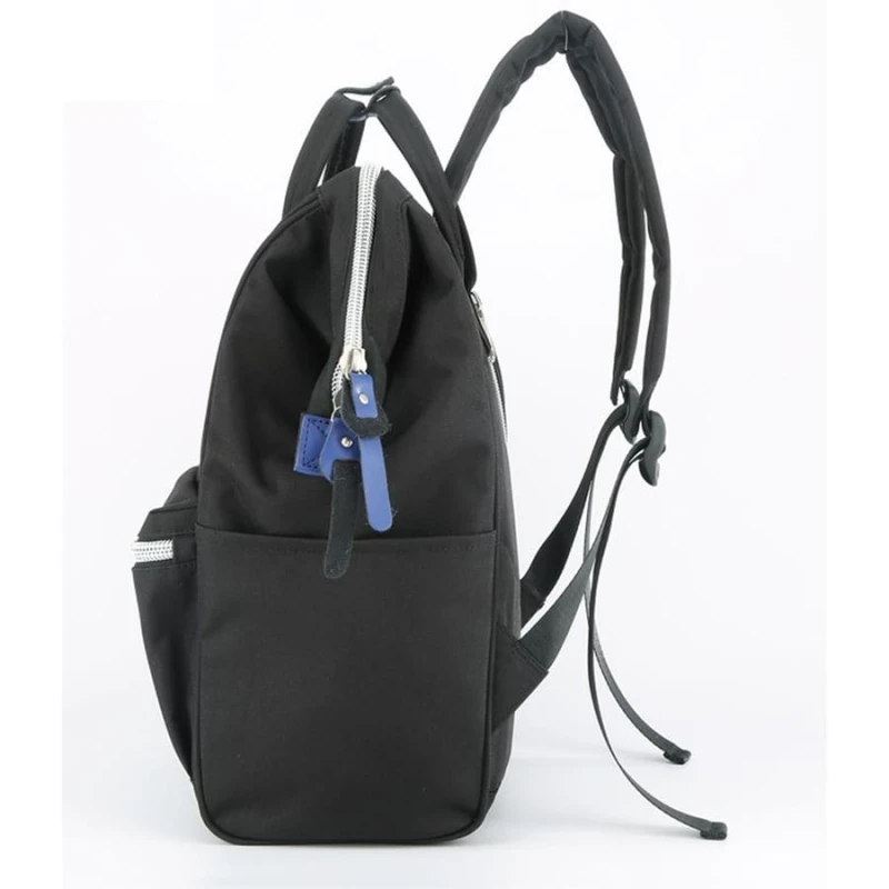 Miejski, czarny plecak zawieszony na regulowanych szelkach - Himawari