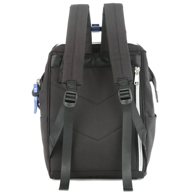 Miejski, czarny plecak zawieszony na regulowanych szelkach - Himawari