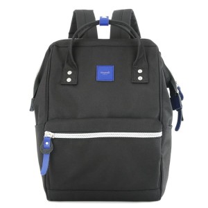 Miejski, czarny plecak zawieszony na regulowanych szelkach - Himawari