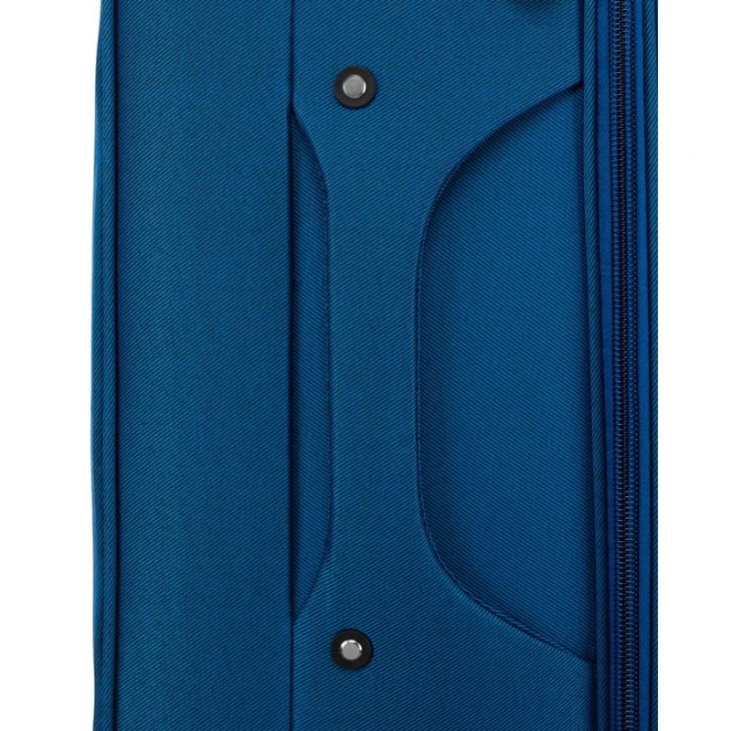 Mała walizka kabinowa z miękkiego materiału poliestrowego w niebiesko-czerwonym kolorze - Peterson