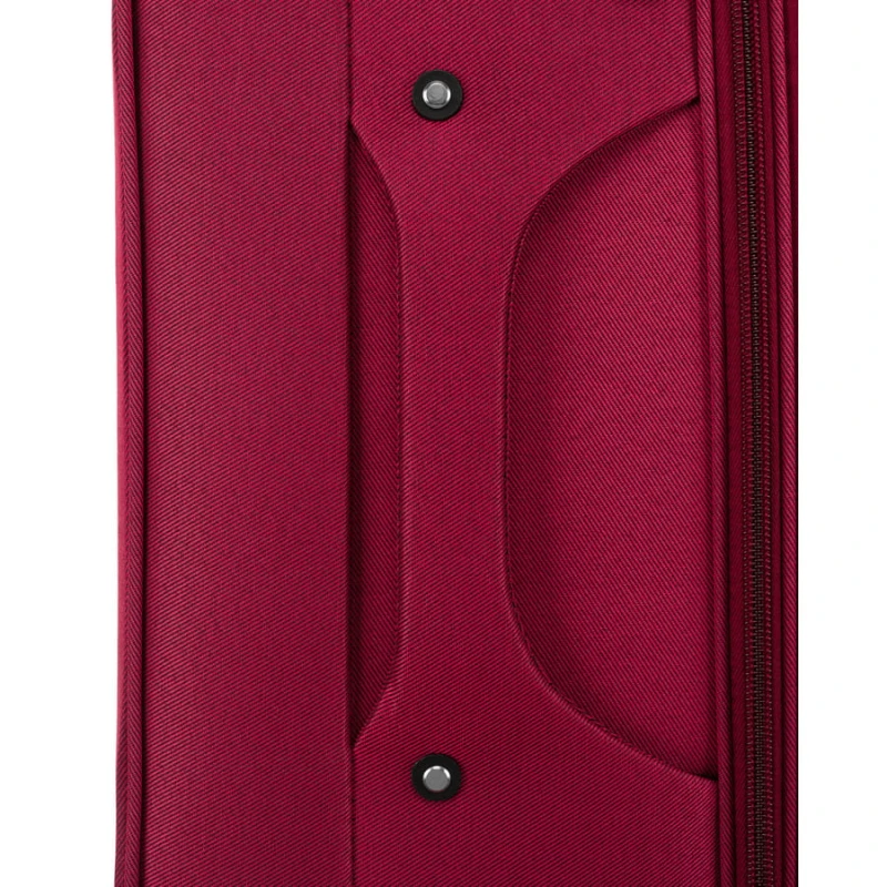 Walizka kabinowa z miękkiego materiału poliestrowego w czerwono-niebieskim kolorze - Peterson