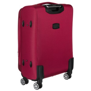 Walizka kabinowa z miękkiego materiału poliestrowego w czerwono-niebieskim kolorze - Peterson-niua.jpg