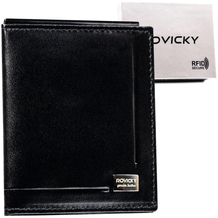 Portfel idealnie mieści się w kieszeni spodni lub marynarki – lekki i dyskretny.