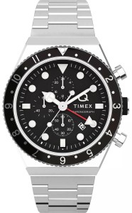 „zegarek męski TIMEX Q Timex TW2U61600 srebrny na bransolecie”