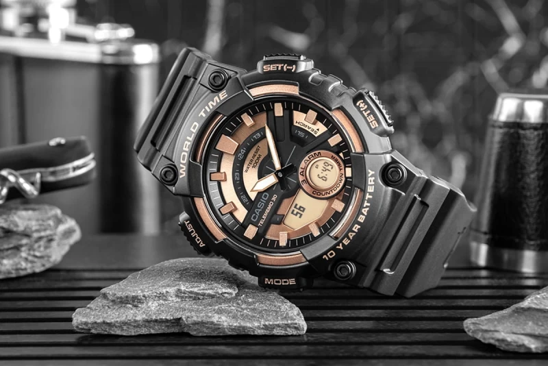 Zegarek Męski CASIO Gerton AEQ-110W-1A3VDF + BOX