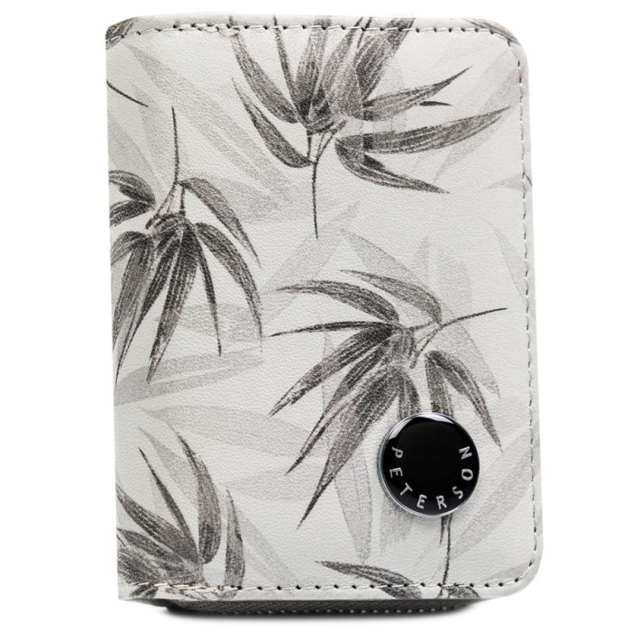 Mały, biały portfel damski ze skóry ekologicznej i naturalnej - Peterson