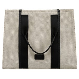 Widok z przodu – elegancka torba z uchwytami i złotymi okuciami