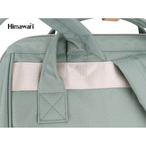 Czerwony plecak miejski na laptopa z portem USB - Himawari