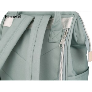 Czerwony plecak miejski na laptopa z portem USB - Himawari