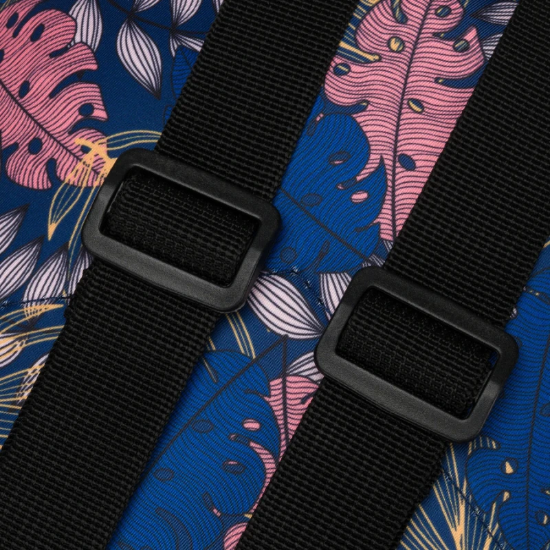 Plecak damski z poliestru, zawieszony na regulowanych szelkach i uchwycie na dłoń - Rovicky