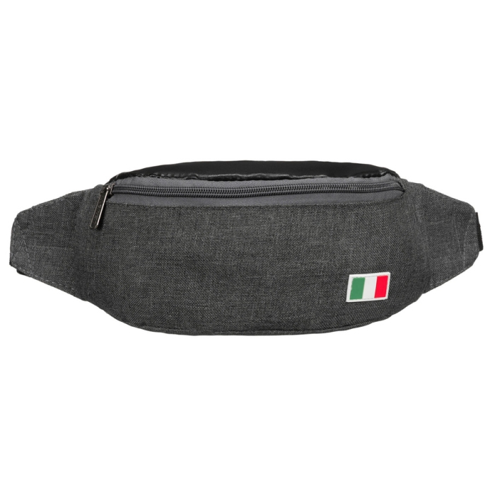 Czarna nerka miejska zapinana solidnym suwakiem