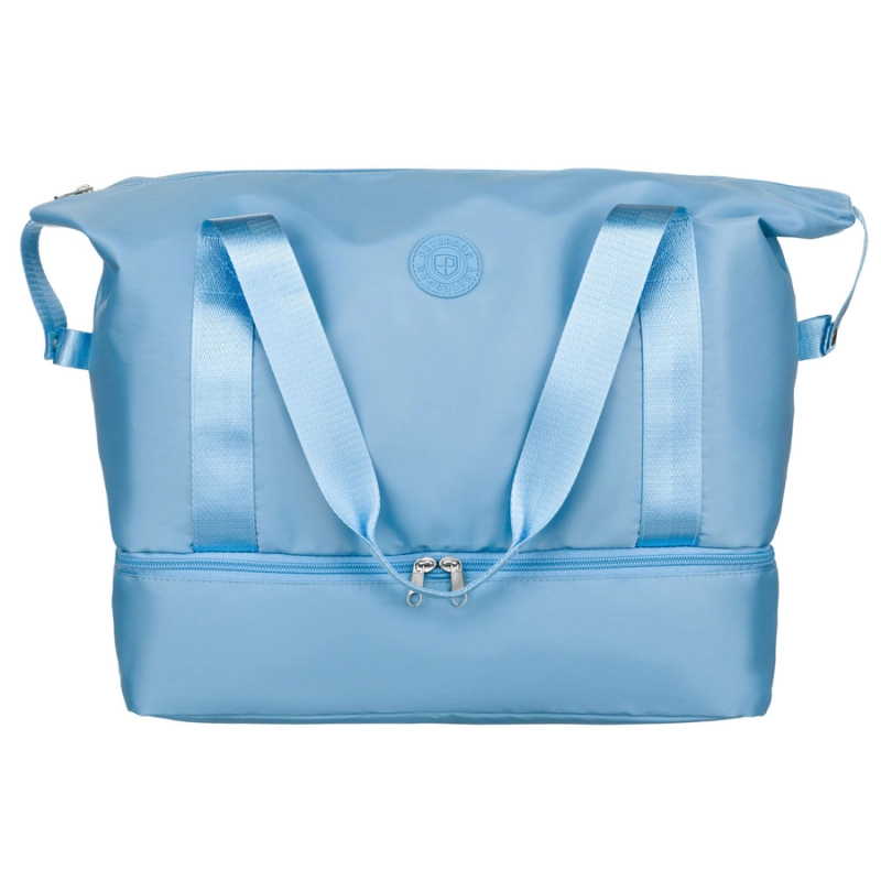 Torba podróżna z wytrzymałego poliestru w błękitnym kolorze - Peterson
