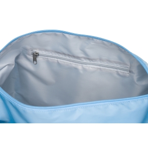 Torba podróżna z wytrzymałego poliestru w błękitnym kolorze - Peterson