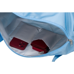 Torba podróżna z wytrzymałego poliestru w błękitnym kolorze - Peterson