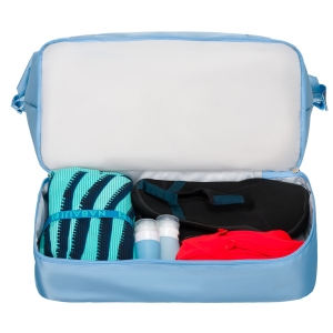 Torba podróżna z wytrzymałego poliestru w błękitnym kolorze - Peterson