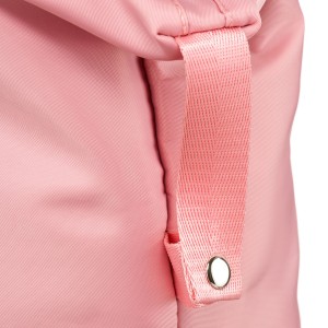 Różowa torba weekendowa z wytrzymałego poliestru zawieszona na wygodnych uchwytach - Peterson