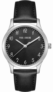 Zegarek damski Paul Lorens PL20019A-1C1 z czarną tarczą i srebrną kopertą 32 mm.webp