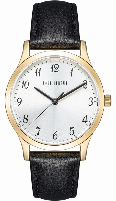 Zegarek damski Paul Lorens PL20019A-3A2 z jasną srebrną tarczą i złotą kopertą.webp
