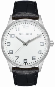 Zegarek męski Paul Lorens PL20022A-3A1 z białą tarczą i stalową kopertą 41 mm.webp