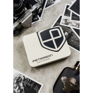 Zielono-czarny portfel męski wykonany ze skóry ekologicznej, model z systemem RFID - Peterson