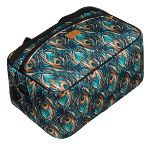 Torba podróżna z wytrzymałego poliestru z roślinnym wzorem wyposażona w dopinany pasek - Rovicky