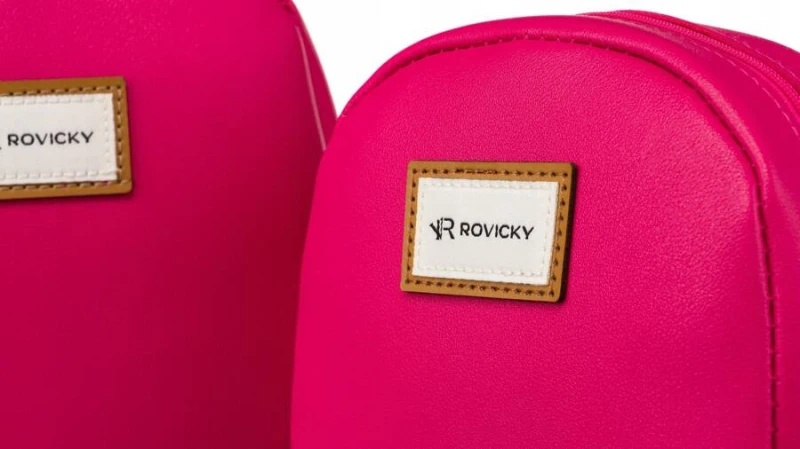 Zestaw dwóch kosmetyczek damskich ze skóry ekologicznej - Rovicky