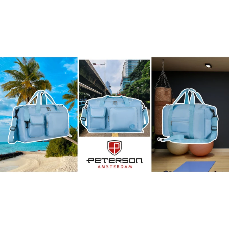 Błękitna torba podróżna Peterson – elegancki i praktyczny design