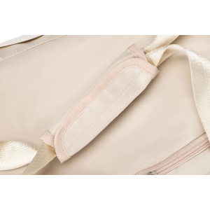 Beżowa torba podróżna lub na siłownię wykonana z poliestru - Peterson