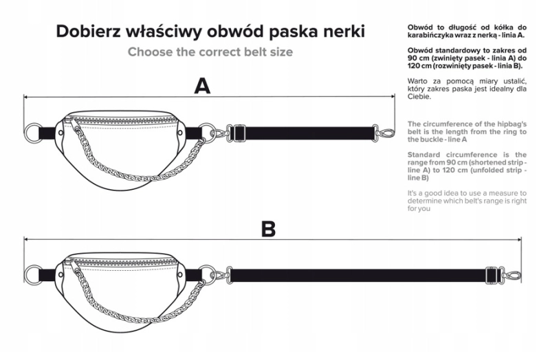 Pojemna saszetka na biodra lub przez ramię - Rovicky