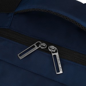 Plecak podróżny w granatowym kolorze, dwukomorowy i zamykany suwakiem - Peterson