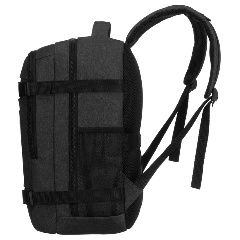 Pojemny, podróżny i czarny plecak z poliestru idealny na bagaż podręczny - Peterson